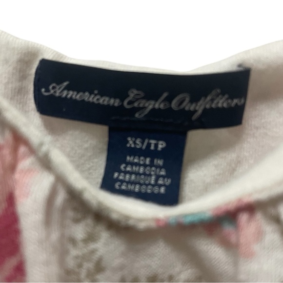 American Eagle Outfitters Pink and Cream Floral Camisole - Picture 6 of 10